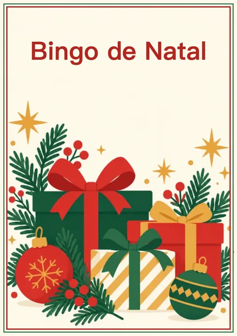 Capa do conjunto de cartelas natalinas para imprimir: Conjunto de cartelas natalinas