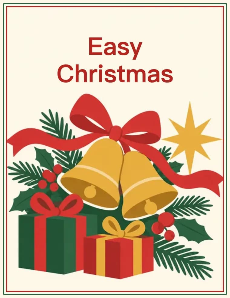 Printable Christmas crossword puzzle: Easy Christmas