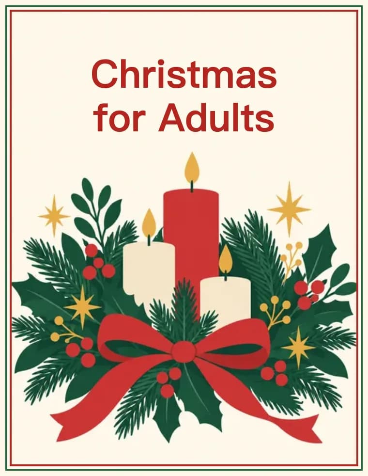 Printable Christmas crossword puzzle: Christmas for Adults