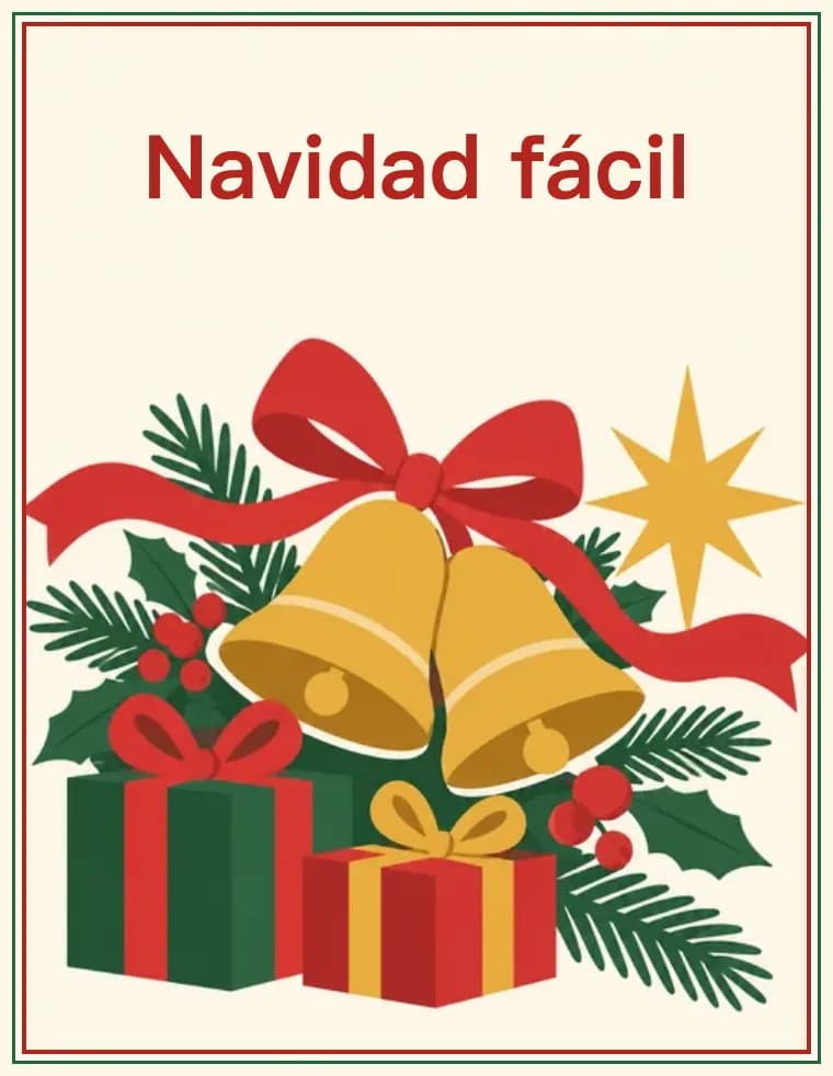 Crucigrama para imprimir: Navidad fácil