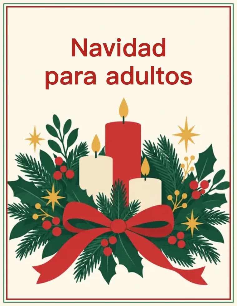 Crucigrama para imprimir: Navidad para adultos
