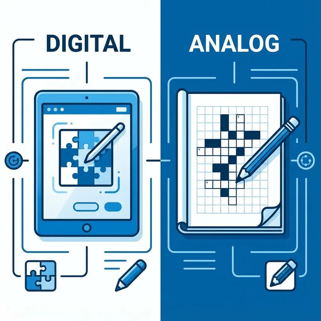 Printable vs Digital Puzzles: Why Paper Wins