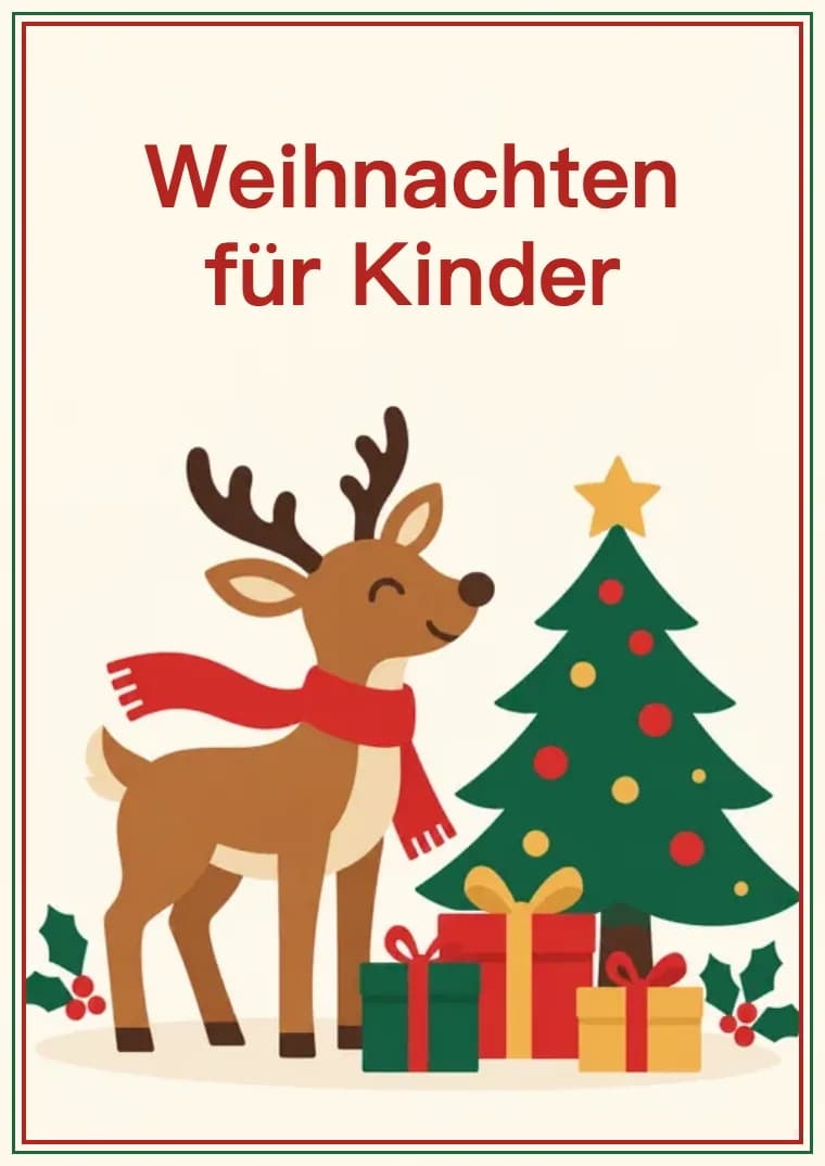 Weihnachtliches Suchrätsel zum Ausdrucken: Weihnachten für Kinder
