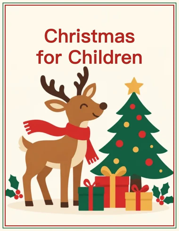 Printable holiday word puzzle: Christmas for Children