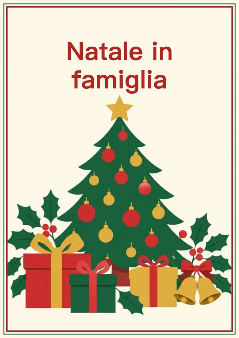 Crucipuzzle natalizio da stampare: Natale in famiglia